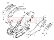 PIAGGIO Beverly 125 Tourer oldal burkolat - idomzat