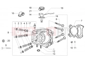 PIAGGIO hengerfej - szelep