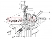 PIAGGIO Beverly 350 4V ie hengerfej - szelep