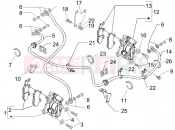 PIAGGIO Beverly 400 ie Brakes pipes - Calipers