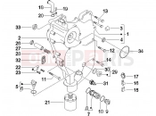 PIAGGIO Beverly 500 Flywheel magneto cover - Oil filter