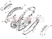 PIAGGIO Beverly 500 ie oldal burkolat - idomzat