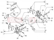 PIAGGIO BV 250 MY2005 (U.S.A.) brake calipers-brake pipes