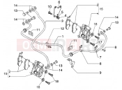 PIAGGIO BV 250 (U.S.A.) Brake calipers-brake pipes