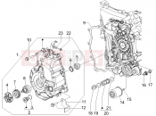 PIAGGIO BV 250 (U.S.A.) Flywheel magneto cover - Oil filter