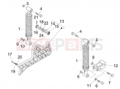 PIAGGIO BV 250 (U.S.A.) Rear suspension - Shock absorber/s