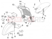 PIAGGIO BV 250 Tourer 2008 (U.S.A.) Wheel huosing - Mudguard