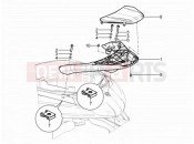 PIAGGIO BV 350 4T 4V ie E3 ( USA / CA ) Rear luggage rack