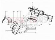 PIAGGIO BV 350 4T 4V ie E4 ABS ( USA / CA ) kormány burkolat