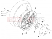 PIAGGIO BV 500 Tourer ( USA / CA ) Rear wheel