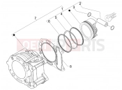 PIAGGIO Carnaby 125 Cylinder-piston-wrist pin unit