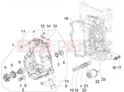 PIAGGIO Carnaby 250 ie Flywheel magneto cover - Oil filter