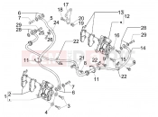 PIAGGIO Carnaby 250 ie Brakes pipes - Calipers