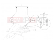 PIAGGIO Carnaby 250 ie Driving mirror/s