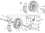PIAGGIO Front wheel-Rear wheel