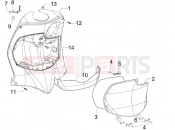 PIAGGIO Fly 125  Front glove-box - Knee-guard panel
