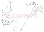 PIAGGIO Fly 125 4T/3V ie Brakes pipes - Calipers