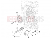 PIAGGIO Fly 150 Flywheel magneto cover - Oil filter