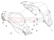 PIAGGIO Fly 150 kormány burkolat