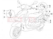 PIAGGIO Fly 50 4T kezelőszervek - akkumulátor