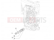 PIAGGIO Fly 50 4T 4V Flywheel magneto cover - Oil filter