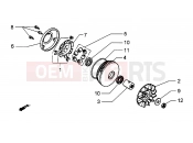 PIAGGIO Half-pulley assy., driving