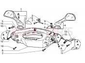 PIAGGIO Handlebars and driving mirrors covers