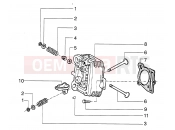 PIAGGIO Cylinder head - valves