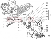PIAGGIO Pump group - Oil pan