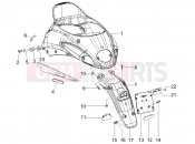 PIAGGIO Liberty 125 (ZAPM381) Rear cover - Splash guard