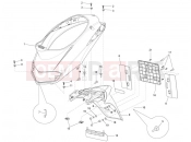 PIAGGIO Liberty 125 4T 2V Rear cover - Splash guard