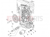 PIAGGIO Liberty 125 Flywheel magneto cover - Oil filter