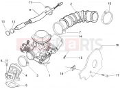 PIAGGIO Liberty 125 4T PTT Carburettor, assembly - Union pipe