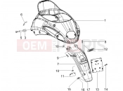 PIAGGIO Liberty 125 4T PTT Rear cover - Splash guard