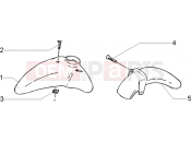 PIAGGIO Front and rear mudguard