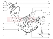 PIAGGIO Front shield-foot board-spoiler