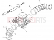 PIAGGIO Liberty 150 Carburettor, assembly - Union pipe