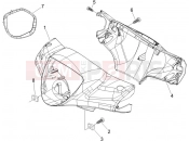 PIAGGIO Liberty 150 kormány burkolat