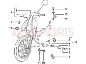 PIAGGIO Odometer transmissions-rear brake