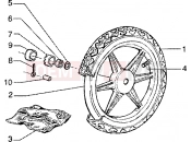 PIAGGIO Rear wheel