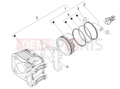 PIAGGIO Liberty 200 Cylinder-piston-wrist pin unit