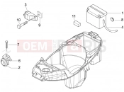 PIAGGIO Liberty 50 2T Remote control switches - Battery - Horn