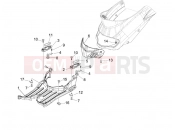 PIAGGIO Liberty 50 2T Central cover - Footrests