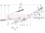 PIAGGIO Liberty 50 2T Handlebars - Master cil.