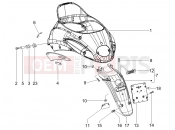 PIAGGIO Liberty 50 2T Rear cover - Splash guard