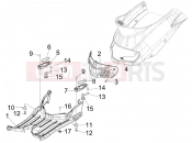 PIAGGIO Liberty 50 2T Central cover - Footrests