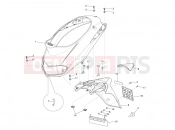 PIAGGIO Liberty 50 2T Rear cover - Splash guard