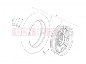 PIAGGIO Liberty 50 2T Rear wheel