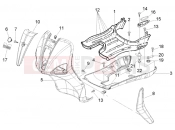 PIAGGIO Front shield - foot board - spoiler
