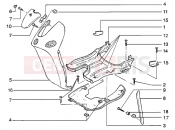 PIAGGIO FRONT SHIELD-FOOT-BOARD-SPOILER